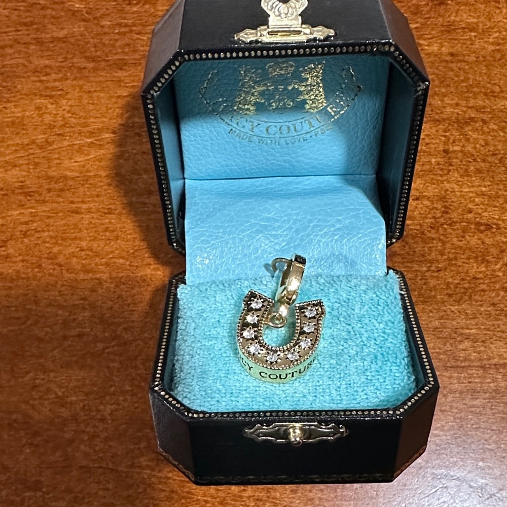 Retired Juicy Couture Gold Horseshoe charm